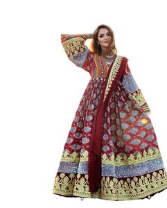 2025 ODM Vintage Afghan Kuchi vestido para mujer hecho a mano bordado completo vestido étnico mejores fabricantes llegada - Product Image 1