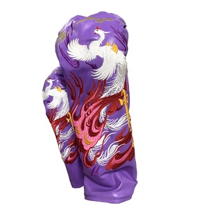 .PU leather wood golf club head cover for mens soft <b>padded</b> liner elastic neck for secure fit and <b>clean</b> looking shell - Product Image 4