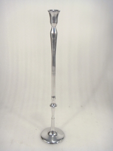 Centerpiece Set of 2 <b>Silver</b> Aluminium Candle Holder for Home Decor - Product Image 4