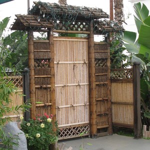 รั้วไม้ไผ่สำหรับสวนภายนอกบ้านในฟาร์มธรรมชาติดีไซน์ประตูหลักกลางแจ้ง - Product Image 2