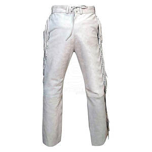 Lightweight Best Selling Fringe Suede Leather Men's <b>Pants</b> Washed Casual Clothing Premium Quality Men Fringe Suede Leather <b>Pants</b> - Product Image 2
