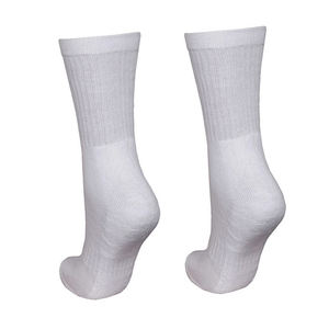 Chaussettes de sport Crew pour hommes de haute qualité sur mesure nouveau design antidérapant couleur unie Spandex/Nylon antibactérien écologique - Product Image 4