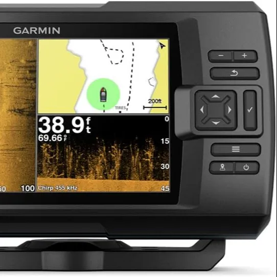 Miglior prezzo Garmins attaccante 7SV con trasduttore, 7 "GPS Fishfinder con Chirp tradizionale, ClearVu e SideVu scansione Sonar Tran