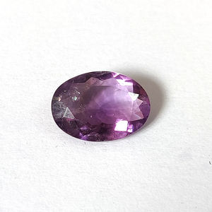 Améthyste naturelle brésilienne à facettes rondes de 8x6mm, pierres précieuses en vrac de cercle d'améthyste bleue coupées et polies - Product Image 3