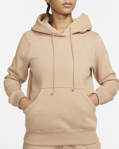 Top vente 100% coton polaire à capuche pour femmes pull personnalisé sweat avec poche kangourou goutte épaule sweats à capuche pour femme - Product Image 3
