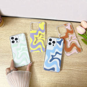 Vendita calda Imd Wave Art women's Tpu Shockprooff Bling custodie per cellulari materiale Pc custodia per telefono carina per Iphone 15 Pro - Product Image 5