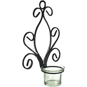 Home Decoration <b>Candle</b> <b>Holder</b> Antique Design Home Decoration <b>Wall</b> Superior Quality Black Metal <b>Wall</b> <b>Candle</b> <b>Holder</b> Factory Price - Product Image 5