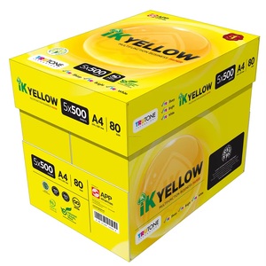Papel de Copia Amarillo IK A4 80 Gsm, 450 Resmas, 500 Hojas, Papel Blanco para Fotocopias, Papel de Impresión Multifuncional para Negocios, Indonesia - Product Image 2