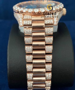 นาฬิกาเพชรประดับเพชรเม็ดกลมลายหินอ่อน - Product Image 5