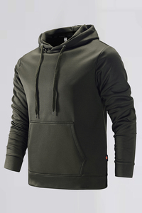 เสื้อฮู้ดแขนยาวสำหรับผู้ชายทรงเข้ารูปสวมใส่สบายมีหลายขนาด - Product Image 5