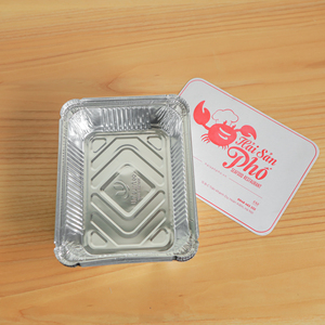 ภาชนะใส่อาหารแบบใช้แล้วทิ้งจานอลูมิเนียมฟอยล์ขนาด1100มล. กล่องอาหารกลางวันสำหรับทำอาหาร - Product Image 3