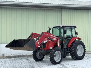 Tracteur agricole à roues Massey Ferguson 4608 d'occasion de 2013, 80 CV avec pompe moteur, roulement et boîte de vitesses - Product Image 2