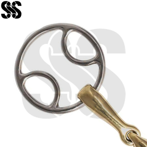 Bozales de equitación de acero inoxidable de doble articulación con anillo suelto de alta calidad, duraderos y cómodos para el caballo, a precio mayorista. - Product Image 5