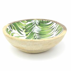 Meilleur bol de service rond en bois fabriqué à la main pour la table à manger pour la soupe aux salades de fruits. - Product Image 1