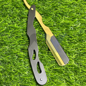 Hot Selling Barber Razors Wet Shaving Black Gold Safety Razor Swing Lock Blade Professional Mustache <b>Beard</b> <b>Care</b> Cut Throat - Product Image 4