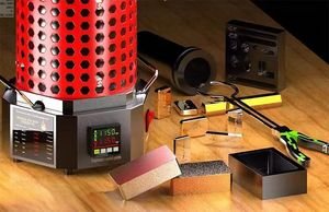 فرن صهر الذهب والفضة عالي الكفاءة، بوتقة جرافيت 2 كجم، تسخين سريع لمحلات صناعة المجوهرات، معتمد CE/ROHS - Product Image 3