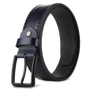 Ceinture décontractée en cuir de buffle écologique de qualité supérieure pour homme, largeur 3,5 cm, boucle carrée en alliage, vente en gros par Akyol Factory - Product Image 2