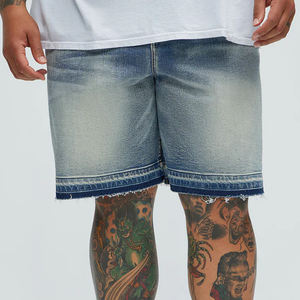 Denim Blend With Zipper Fly Button Closure Men Casual Shorts Cotton Breathable Summer <b>Travel</b> Wear Wholesale Rate Medium <b>Washed</b> - Product Image 5