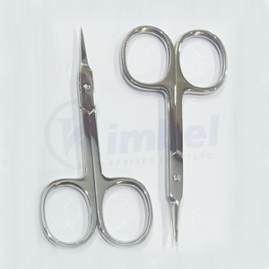 Ciseaux de manucure professionnels en acier inoxydable à lames courbées et pointe flèche pour la coupe des cuticules – Idéal pour l'entretien des ongles - Product Image 2