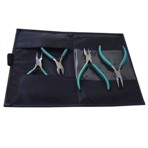 Nylon Wallet <b>Plier</b> <b>Set</b> for Jewelry Making Includes Chain Flat Round Side Cutter Tools - Product Image 1
