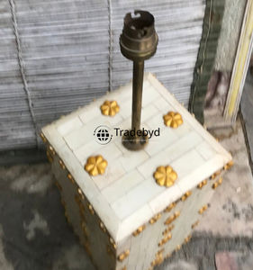 Lámpara de Mesa de Diseño Moderno Premium con Incrustaciones de Hueso, LED E26 AC, Ecológica, Hecha a Mano, para Sala de Estar, Dormitorio y Decoración de Hotel, Tradebyd - Product Image 6