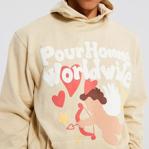 Nouveau Style 420 GSM Puff Impression Hoodies Haute Qualité Puff Impression Hoodies Coton Mélangé Polaire Puff Impression Hoodies - Product Image 5