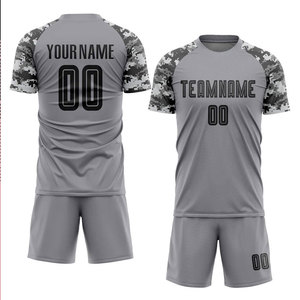 Uniformes de camiseta de fútbol de poliéster 100% más vendidos, uniformes de fútbol de secado rápido transpirables de alta calidad con nuevo diseño personalizado - Product Image 1