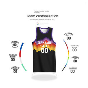 100% poliéster último estilo conjunto de mejor calidad uniforme de baloncesto al por mayor nueva ropa deportiva uniforme de baloncesto con logotipo personalizado - Product Image 5