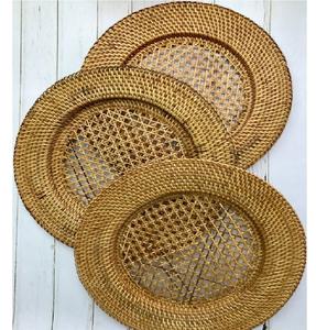 Round Woven Rattan <b>Placemats</b> Wicker Seagrass <b>Placemats</b> Heat Resistant Rattan <b>Placemat</b> Set Wholesale Natural Mats & Pads - Product Image 5