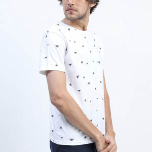 เสื้อยืดลำลองแขนสั้นสำหรับผู้ชายเสื้อผ้าแนวสตรีททำจากผ้าถักโพลีเอสเตอร์/ คอตตอน - Product Image 5