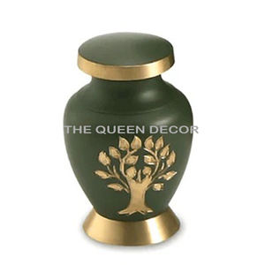 Urnes funéraires décoratives en laiton de qualité supérieure conçues avec des motifs détaillés pour un souvenir sophistiqué et honourable - Product Image 4