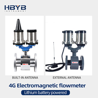 Medidor de Flujo Electromagnético de Acero Inoxidable con Batería Remota 4G, Alta Precisión para Agua Potable, Riego Industrial