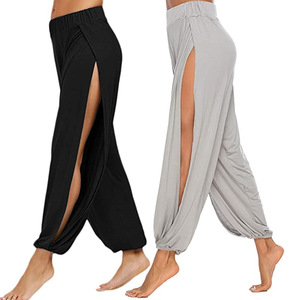 <span class=keywords><strong>Pantalon</strong></span> large décontracté taille haute en coton et lin pour <span class=keywords><strong>femme</strong></span>, avec poches, grande taille, offre spéciale - Product Image 1