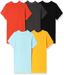 Camiseta de Verano para Hombre, de Manga Corta, Ajustada, 100% Algodón, Tejida, con Estampado Personalizado, Precio de Fábrica, Alta Calidad - Product Image 2