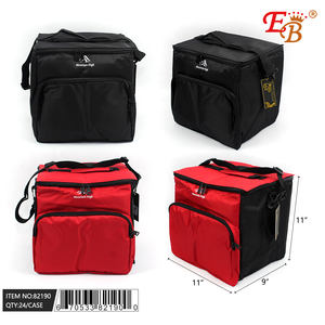 Bolsa de almuerzo aislada ecológica CS de 24 Uds./11 "X9" X11 ", cierre de cremallera de poliéster Oxford duradero, portátil para alimentos al aire libre, PEVA - Product Image 1