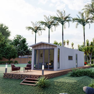 Casas Prefabricadas Modulares de Acero de 40 m2, Totalmente Aisladas, Impermeables, Ecológicas, Resistentes al Fuego y Duraderas, Tipo Chalet, para Reino Unido - Product Image 1