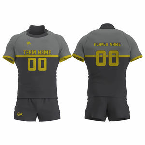 Cómodo conjunto de uniforme de rugby de secado rápido transpirable, uniforme de rugby sublimado con logotipo y diseño personalizados - Product Image 1