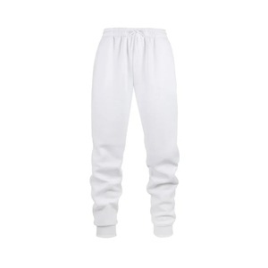 Pantalons de jogging sportifs respirants pour hommes, taille élastique avec cordon de serrage, coupe droite décontractée, pantalon épais pour hommes - Product Image 1