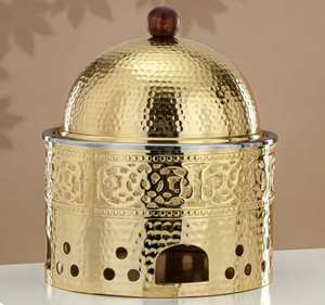 Metal Chaffing Dish Stainless Steel Lid <b>Gas</b> Induction Compatible Easy-to-Clean Fuel Food Warmer for Daily Buffet Parties Home - Product Image 2