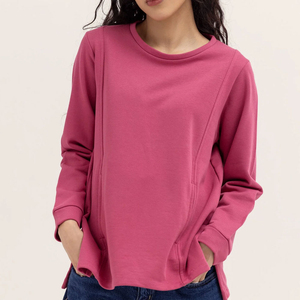 สเวตเชิ้ตผู้หญิงเนื้อนุ่มสไตล์ใหม่น้ำหนักเบาดีไซน์ใหม่ - Product Image 5