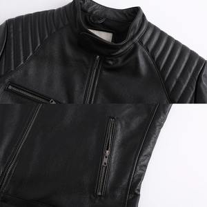 Veste en cuir grande taille de haute qualité pour hommes, vêtements d'extérieur coupe-vent, fermeture à glissière, vêtements de course automobile respirants - Product Image 3