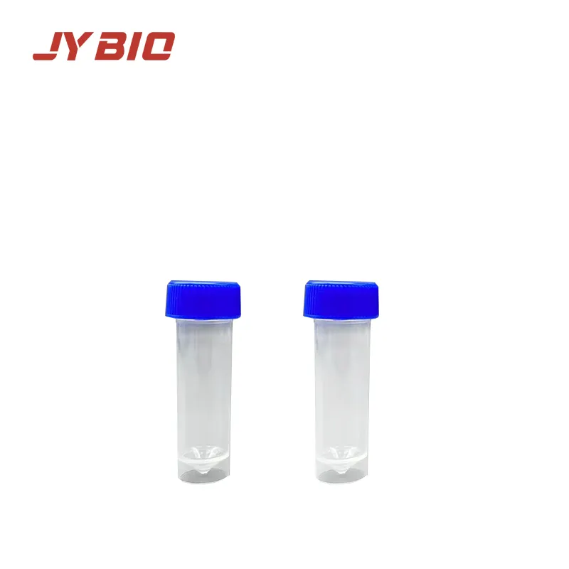 Tubo di trasporto in plastica 5ML tappo a vite blu Sterile rnasi DNase free