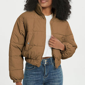 High Street femmes hiver doudoune luxe recadrée en cuir coupe-vent et imperméable en plein air chaud vêtements en gros - Product Image 4