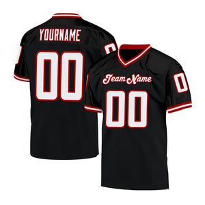 Venta caliente personalizado de secado rápido con cuello en V Full Printed Jersey Hip Hop de gran tamaño Boxy Men Wear Football And Hockey Wear Jersey - Product Image 1