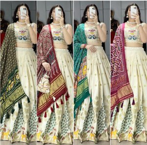 <b>Hot</b> Selling Amazing Designer Pure Cotton Lehenga Trending Party Wear for Women Fancy Sequence Work Elegant Designer Piece - Product Image 6