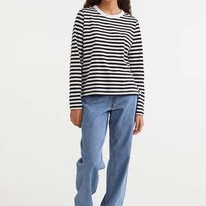 Tops de invierno personalizados, sudadera con estampado de algodón liso Vintage para mujer, sudadera de moda de otoño con cuello redondo - Product Image 2