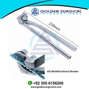 Herramienta de doblado de huesos AO, alicates de doblado de combinación de doblador multifuncional para placas de 2,0mm y 2,4mm, instrumentos ortopédicos para mascotas - Product Image 2