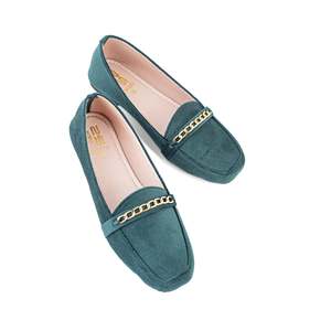 Women's Green Flats <b>Pumps</b> WN4320 - Product Image 1