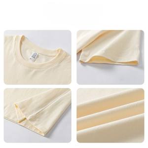 Camiseta para hombre personalizada de gran tamaño multicolor holgada en blanco camiseta informal de verano 250 gramos de algodón Boxy Fit camiseta recortada para hombre - Product Image 6