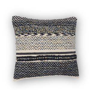 <b>Black</b> Organic Woven Bohemian Square Hand-Knotted 100% Cotton <b>Cushion</b> <b>Cover</b> Zipper Closure for Home Office Hotel <b>Cushion</b> Cases - Product Image 2